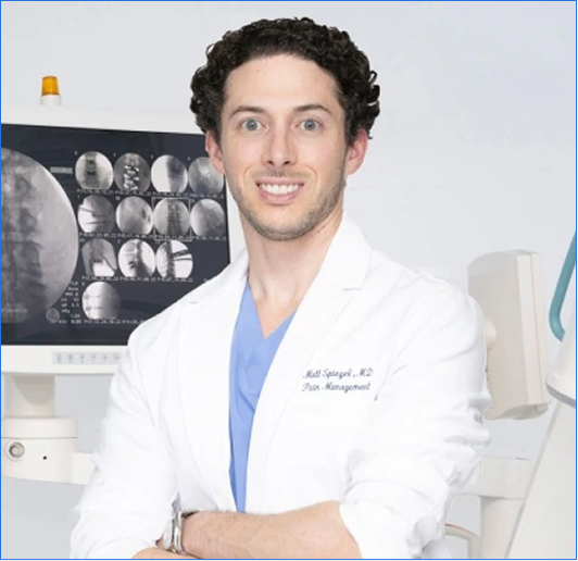 Dr. Matthew A. Spiegel in the procedure room